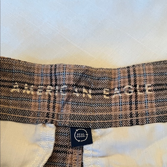 American Eagle Outfitters Plaid Super High Rise Baggy Wide Leg Pants - Picture 2 of 9